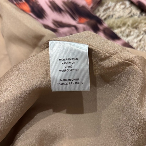 NWT C/MEO Collective Small Leopard blazer Linen Blend - Picture 10 of 12